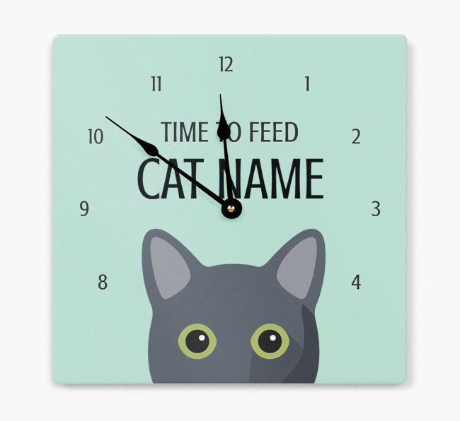 Time To Feed...: Personalised {breedCommonName} Wall Clock